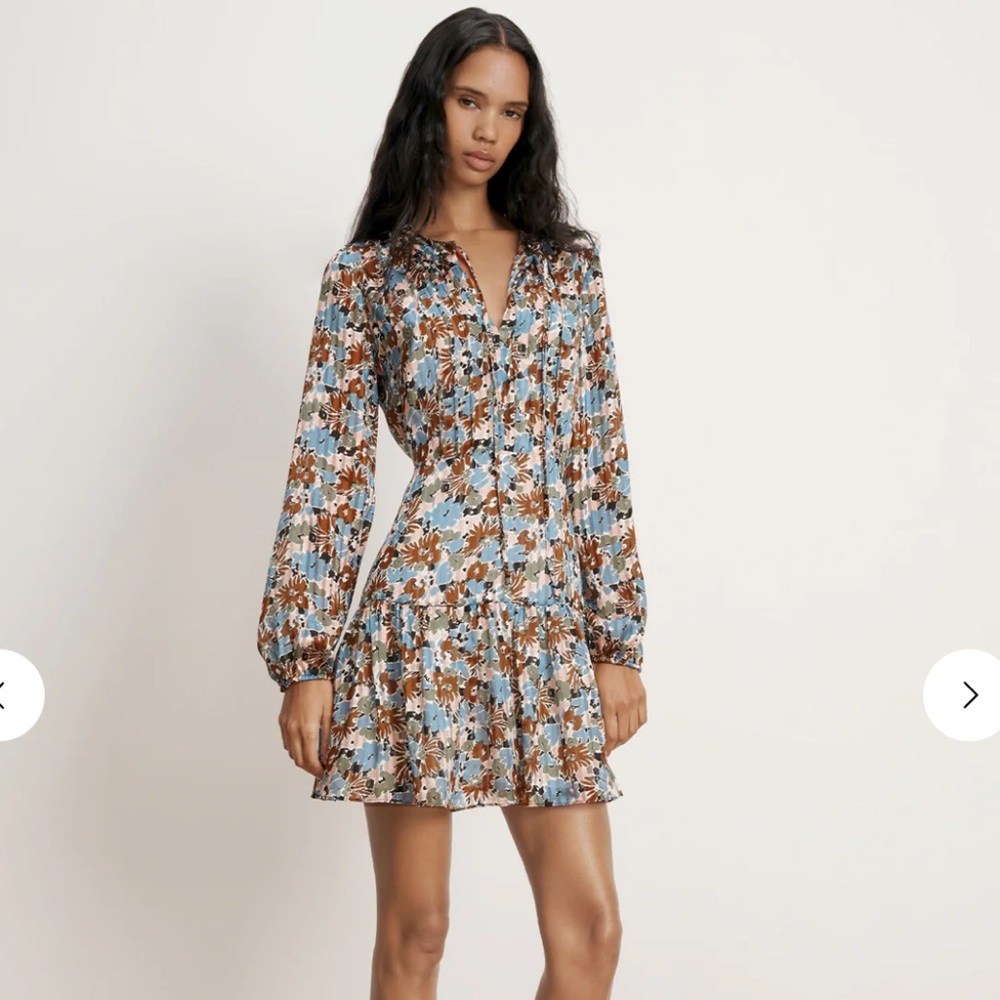 Veronica Beard Nyjah silk floral mini dress